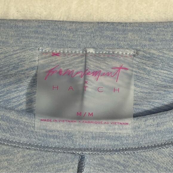Free People Movement X HATCH NWT Right On Run Layer Maternity Top Blue Medium - Picture 6 of 13
